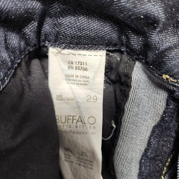 Buffalo David Bitton 29 Felow Bootcut Mid Rise Stretch Dark Wash Denim Jeans - Picture 8 of 11